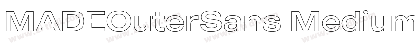 MADEOuterSans Medium字体转换